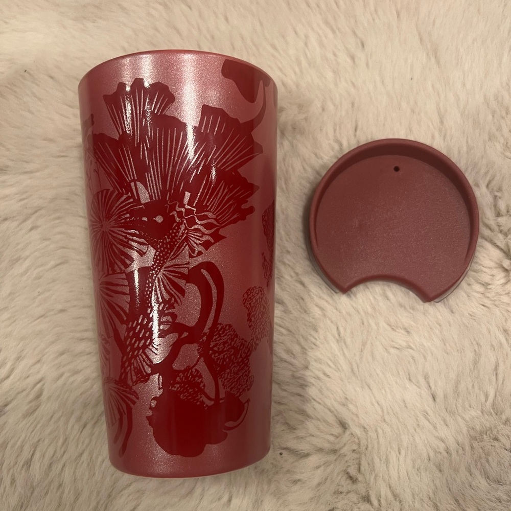 Starbucks Floral Tumbler with Lid